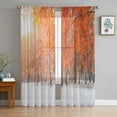 thumbnail image 1 of Winter Snowy Day Branches Sheer Curtains Living Room Window Tulle Curtains For Bedroom Kitchen Home Decoration Voile Drapes, 1 of 5
