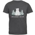 thumbnail image 1 of Winter So Beary Very Cute Polar Bear Pun Mens T Shirt Dark Heather LG, 1 of 1