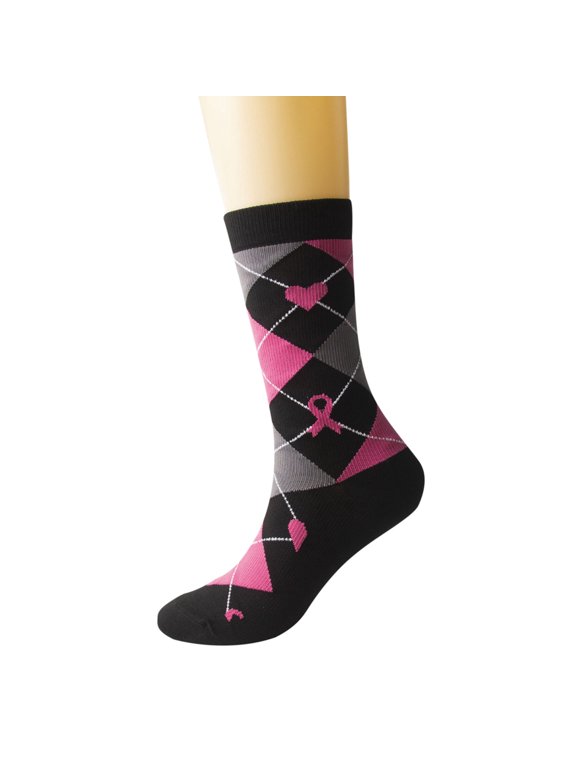 Winter Socks Cancer International Publicity Day Medium Compression Stockings for Women Men Outdoor Running Athletic