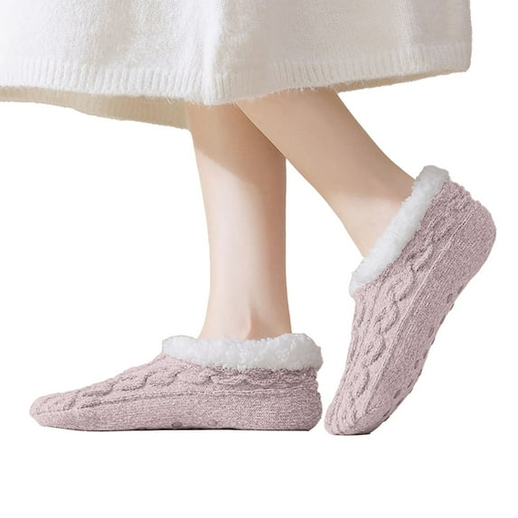 Winter Socks for Women Fall Fashion Must Haves Fuzzy Toe Warmers Cotton Crew Girls Socks Khaki
