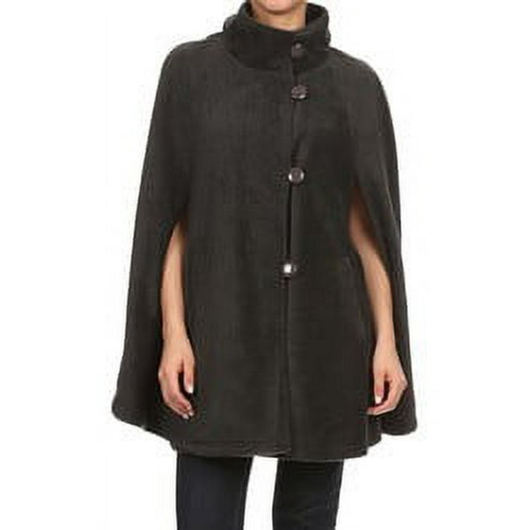 Ladies poncho cheap coat