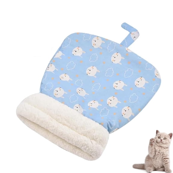 Winter Soft Plush Sack Self Warm Cat Sleeping Bag for Indoor Cats