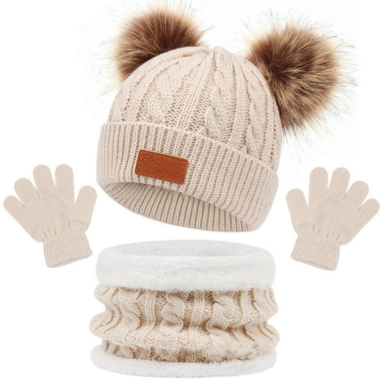 Hat scarf glove set for kids cheap