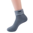 thumbnail image 1 of Winter Solid Color Knitting Warm Socks Home Socks Ski Socks Moon Socks Knee High Socks for Women Youth Soccer Socks Socks for Men Size 9-11 Womens Hiking Socks over The Calf Socks for Women Small, 1 of 2