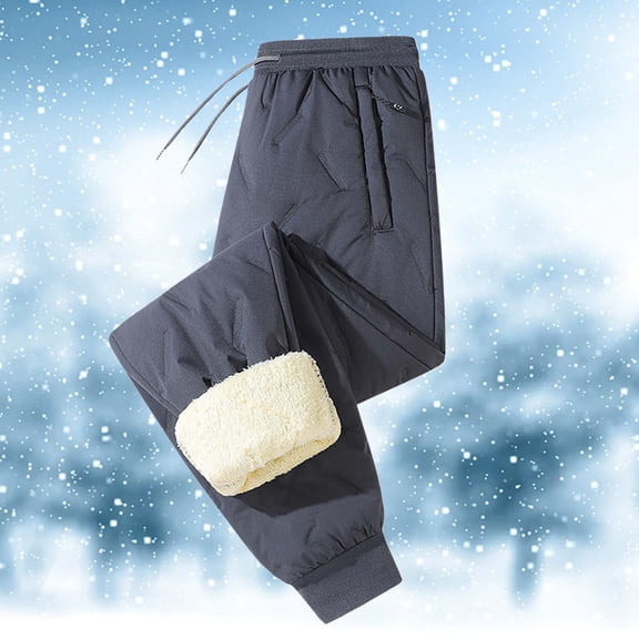 Winter Solid Color Texture Cotton Pants With Thick Lamb Wool Long Warm Pants With Zipper Pockets Casual Sports Pants For Both Men And Women