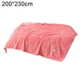 thumbnail image 1 of Winter Solid Color Thick Warm Sofa Couch Bed Soft Throw Blanket Bedroom Bedding, 1 of 7