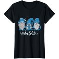 thumbnail image 1 of Winter Solstice Gnomes Solar Event Winter Gnomes Snow & Moon T-Shirt, 1 of 3