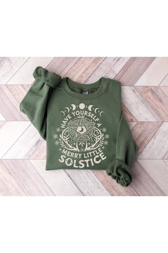 Winter Solstice Shirt, Yule Christmas Sweater, Have Yourself A Merry Little Solstice Sweatshirt, Yule Holiday T-Shirt, Pagan Christmas Shirt