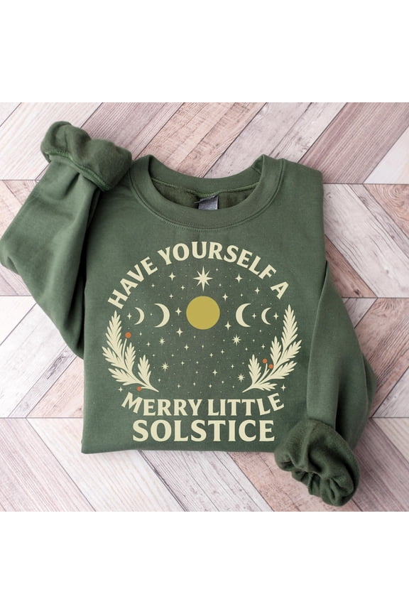 Winter Solstice Shirt, Yule Christmas Sweater, Have Yourself A Merry Little Solstice Sweatshirt, Yule Holiday T-Shirt, Pagan Christmas Shirt