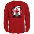 thumbnail image 1 of Winter Sports Flag Curling Sweep Sweep Canada Mens Long Sleeve T Shirt, 1 of 1