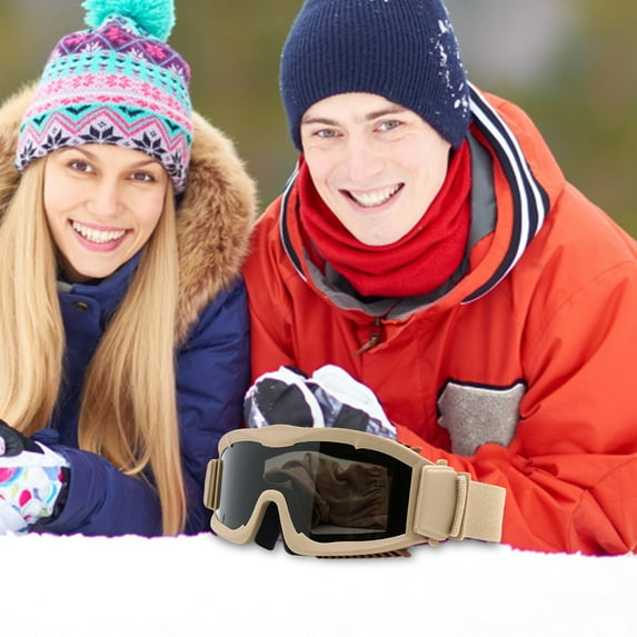 Winter Sports Goggles Fog Windproof Protective Eyewear for Skiing Snowboarding Cycling Activities with Enhanced Visibility and Comfort