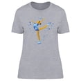 thumbnail image 1 of Winter Sports Ladie Skate T-Shirt Women -Image by Shutterstock, Female x-Large, 1 of 2