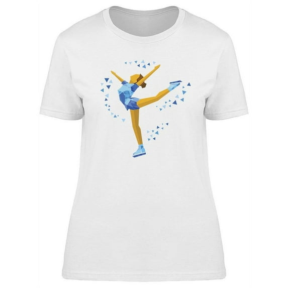 Winter Sports Ladie Skate T-Shirt Women -Image by Shutterstock, Female x-Large