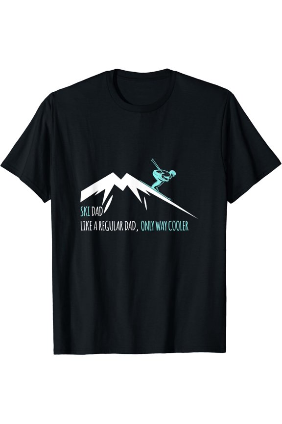 Winter Sports Lovers Snowy Glacial Mountain Slopes Gear T-shirt