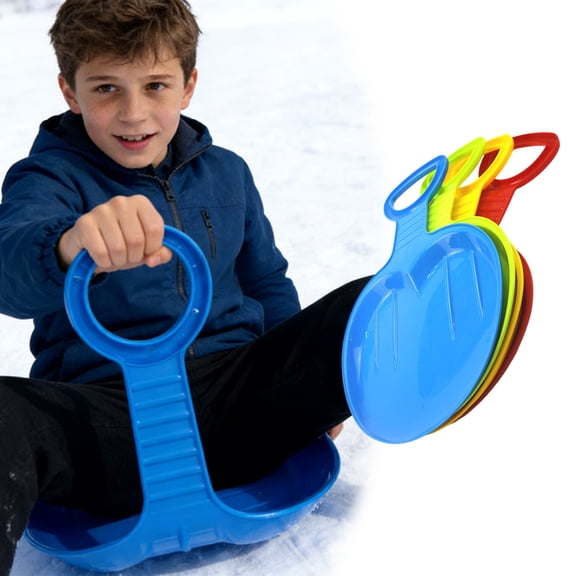 Winter Sports Outdoor Sled Board Slider Seat for Kids and Adults Lightweight All-Season High Performance Snowboard Sledge for Winter