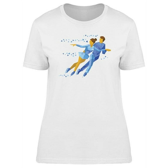 Winter Sports Skating Couple T-Shirt Women -Image by Shutterstock, Female x-Large