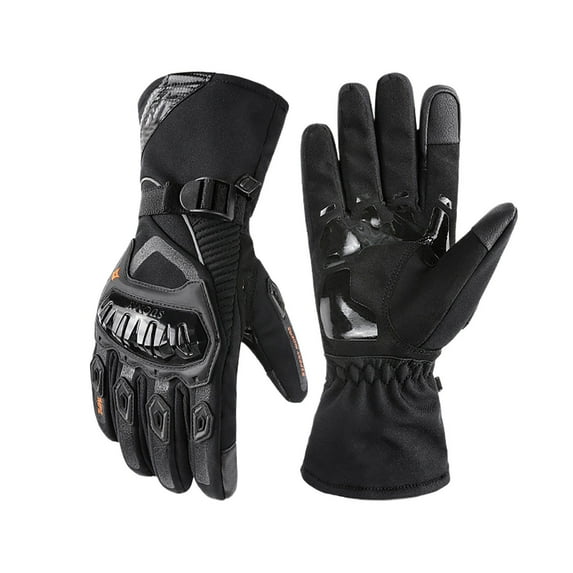 Winter Sports The Insulated Weather Proof Motorcycle Gloves Thermo Grip gloves for Winter Riding Men Women Touchscreen Durable Bon Fiber