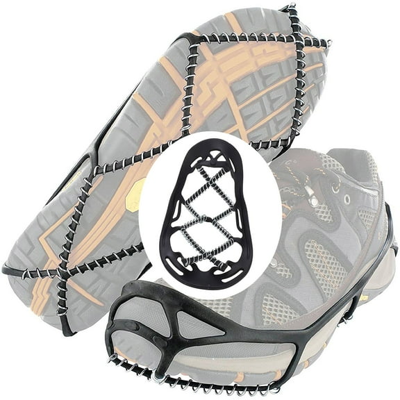 Winter Sports Traction Cleats for Hiking Walking and Outdoor Ice Rock Climbing Gear 2PCS