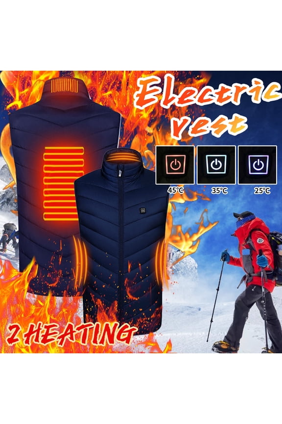 Winter Sports Unisex Heated Vest for Outdoor Activities with USB Charging Warm Clothing for Riding Skiing Fishing