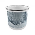 thumbnail image 1 of Winter Steel Camping Mug, Ski Themed Snowy Road Cold Parts of the World Footprints Colorado United States, Printed Thermal Cup for Camping and Outdoor Activities, by Ambesonne, 1 of 2