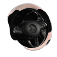 thumbnail image 1 of Winter Steering Wheel Sleeve Short Plush Universal Non -Slip And Warm Pearl White D Type 40Cm / 15.74 Inch, 1 of 5