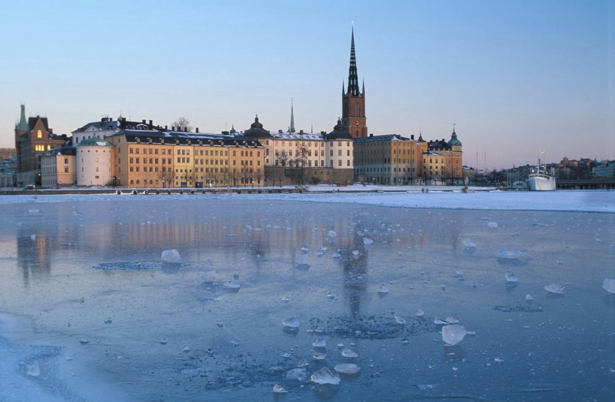 Winter Stockholm Sweden Canvas Art - Panoramic Images (24 x 36)