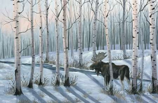 Winter Stroll Canvas Art - Julie Peterson (12 x 18)