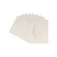 thumbnail image 1 of Winter Suede Acid Free 6x7.5 Oval Picture Frame Mat with White Core Bevel Cut for 3x5 Pictures -, 1 of 3