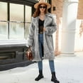 thumbnail image 1 of And Winter Suit Collar Long Ladies Coat Jacket Coat Juniors Jackets Jacket Women Tall Fast Jackets Jacket Long Women Warm Lightweight Jacket Women plus Jacket with Zipper for Women Light Jackets Soft, 1 of 6