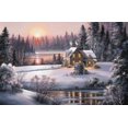 thumbnail image 1 of Winter Sunset Poster Print by Dubravko Raos (12 x 18), 1 of 1