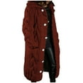 thumbnail image 1 of Winter Sweater Coat for Women Usmixi Plus Size Sweater Coat for Women Long Sleeve Casual Solid Soft Knit Cable Cardigan Overcoat Open Button Pocket Hooded Outerwear 2025 Jacket Holiday, 1 of 6