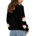 thumbnail image 1 of Winter Sweaters for Women Casual For Long Sleeve Pullover Cute Fuzzy Santa Pattern Crew Neck Loose Sweaters Features: Ugly Christmas Sweaters, 1 of 9