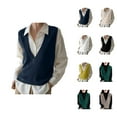 thumbnail image 1 of Winter Sweaters for Women Sleeveless V Neck Pullover Knitwear Sweater Vest Casual Trendy Fall Winter Outfit, 1 of 7