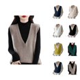 thumbnail image 1 of Winter Sweaters for Women Sleeveless V Neck Pullover Knitwear Sweater Vest Casual Trendy Fall Winter Outfit, 1 of 7