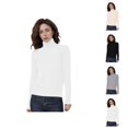 thumbnail image 1 of Winter Sweaters for Women Wool Seamless Turtleneck Pullover Knit Long Sleeve Soft Top Casual Fall Winter Clothing, 1 of 5