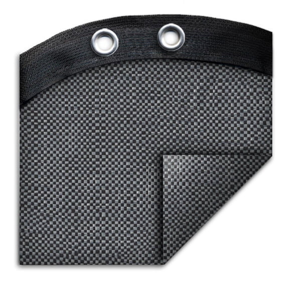 Winter Swimming Pool Cover for 12 ft x 21 ft Aboveground Oval Pool Size, Super Choice Series, Mesh Material, Color - Coal Gray, Pool Cover Choice 401221CHOICE