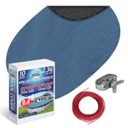 Winter Swimming Pool Cover for 12 ft x 21 ft Aboveground Oval Pool Size, Value Plus Choice Series, Solid Material, Color - Denim Blue, Pool Cover Choice 351221-4CHOICE