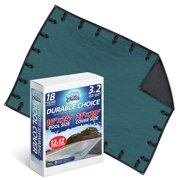 Winter Swimming Pool Cover for 16 ft x 24 ft Inground Rectangular Pool Size, Durable Choice Series, Solid Material, Color - Marine Teal, Pool Cover Choice 391624RCHOICE