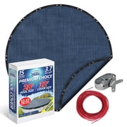 Winter Swimming Pool Cover for 28 ft Aboveground Round Pool Size, Premium Choice Series, Mesh Material, Color - Ink Blue, Pool Cover Choice 4228-4CHOICE