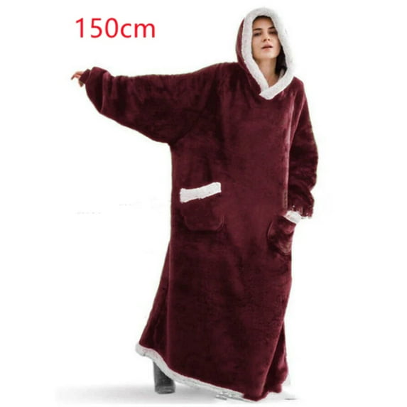 Winter TV Hoodie Blanket Winter Warm Home Clothes Women Men Oversized Pullover With Pockets