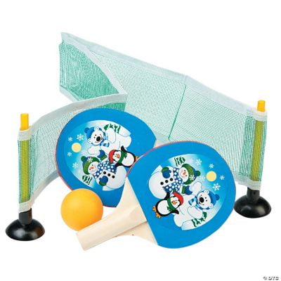 Winter Table Tennis Games - Party Favors - 6 Pieces