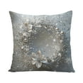 thumbnail image 1 of Winter Theme Christmas Pillow, 3D Visual Effect Printed Pillowcase, Light Color Holiday Home Decoration, 17.7"x17.7", 1 of 6