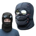 thumbnail image 1 of Winter Thermal Aviator Hat with Goggles & Face Mask, Windproof Trapper Hat for Skiing, Snow Hiking, Outdoor Sports, 1 of 9