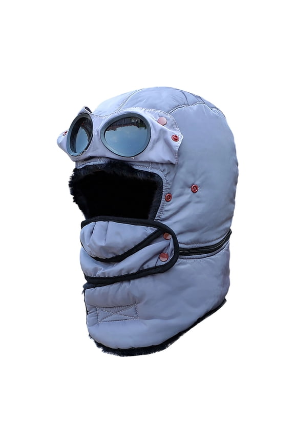 Winter Thermal Balaclava, Cycling Face Mask with Anti-Fog Glasses Window, Windproof & Full Coverage for Protection, Outdoor Riding, Skiing, Motorcycling, Hiking and Winter Commute