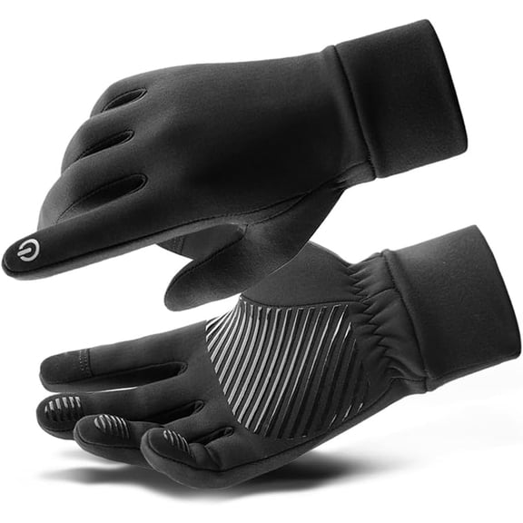 Winter Thermal Cycling Gloves Men Women Touch Screen Anti-Slip Water Resistant Windproof in Cold Weather for Driving,Running,Mountain Bike,Outdoor Sports(A,S)