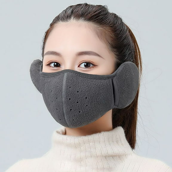 Winter Thermal Ear and Face Warmer Set for Men Women Cold Weather Outdoor Activities Windproof Lined
