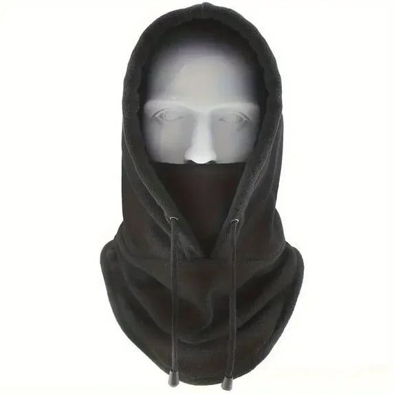 Woman Cold Mask Winter Thermal Fleece Hat Hooded Outdoor Windproof Cold Warm Skiing ...