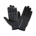 thumbnail image 1 of Winter Thermal Gloves for Men Women Windproof Thickened Outdoor Cycling Gloves Full Finger Gloves with Zipper Grip Palm Touchscreen Compatible for Running Commuting Dark Gray M, 1 of 3