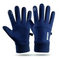 Winter Thermal Gloves for Skiing Cycling, Windproof Touchscreen Gloves, Cold Weather Warm Knit