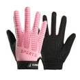 thumbnail image 1 of Winter Thermal Gloves for Toddlers and Children with Soft Wool Full Finger Knit Design for Cold Weather(Pink,L), 1 of 5